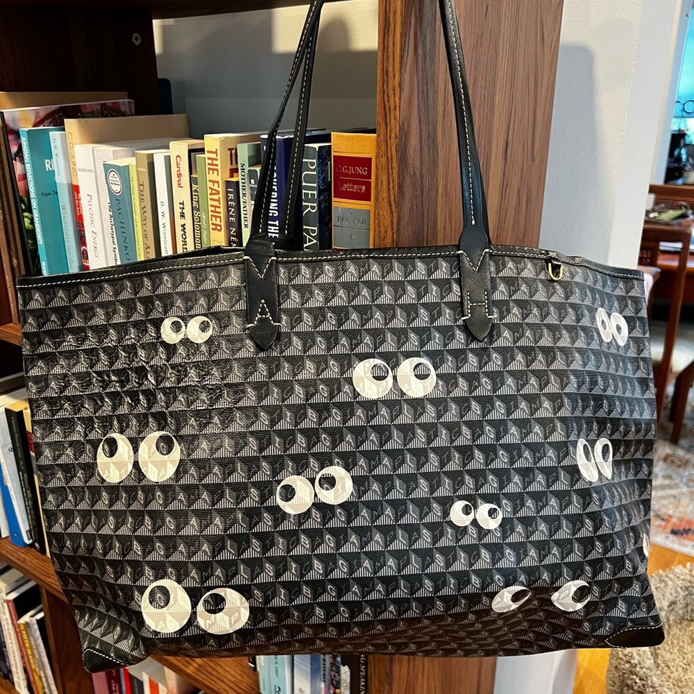 Anya Hindmarch Black Tote Bag. LIKE NEW!